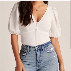 Abercrombie and Fitch Bow Back Blouse